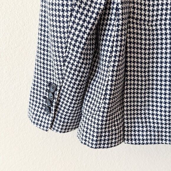 Bottega Martinese Double Breasted Houndstooth Blazer - Picture 10 of 16